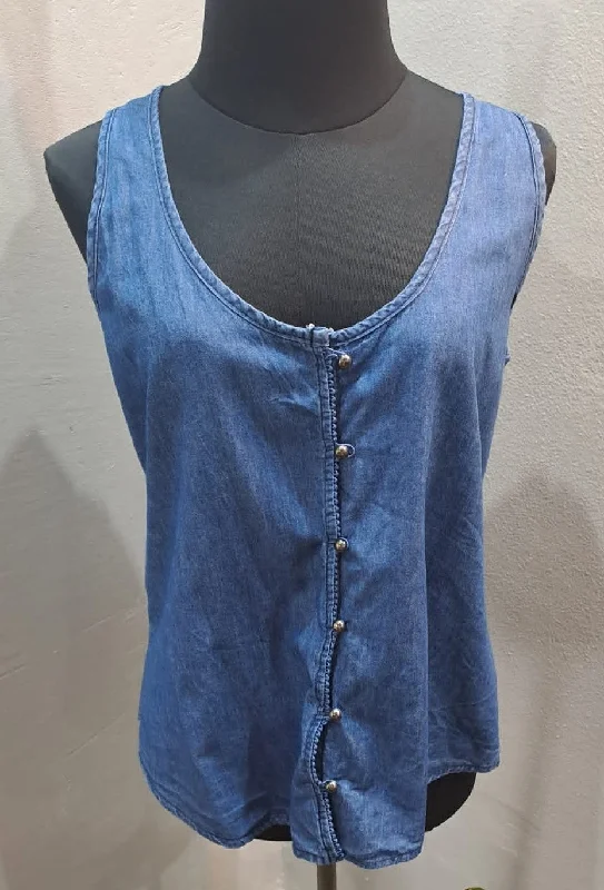 Denim Tank (8/32) Edgy Men's Punk